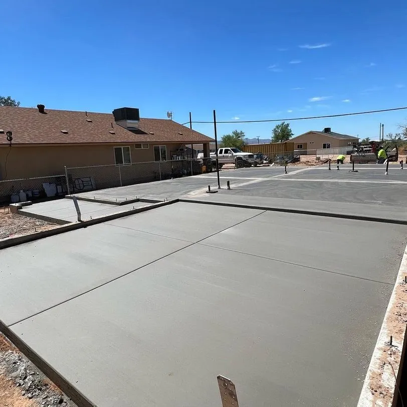 Residential concrete slab pour by Valley Con LLC